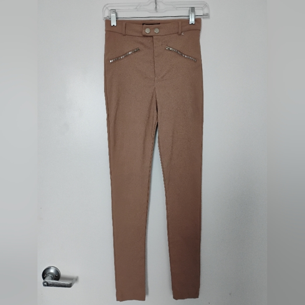 Haute Monde Tan Skinny Pants